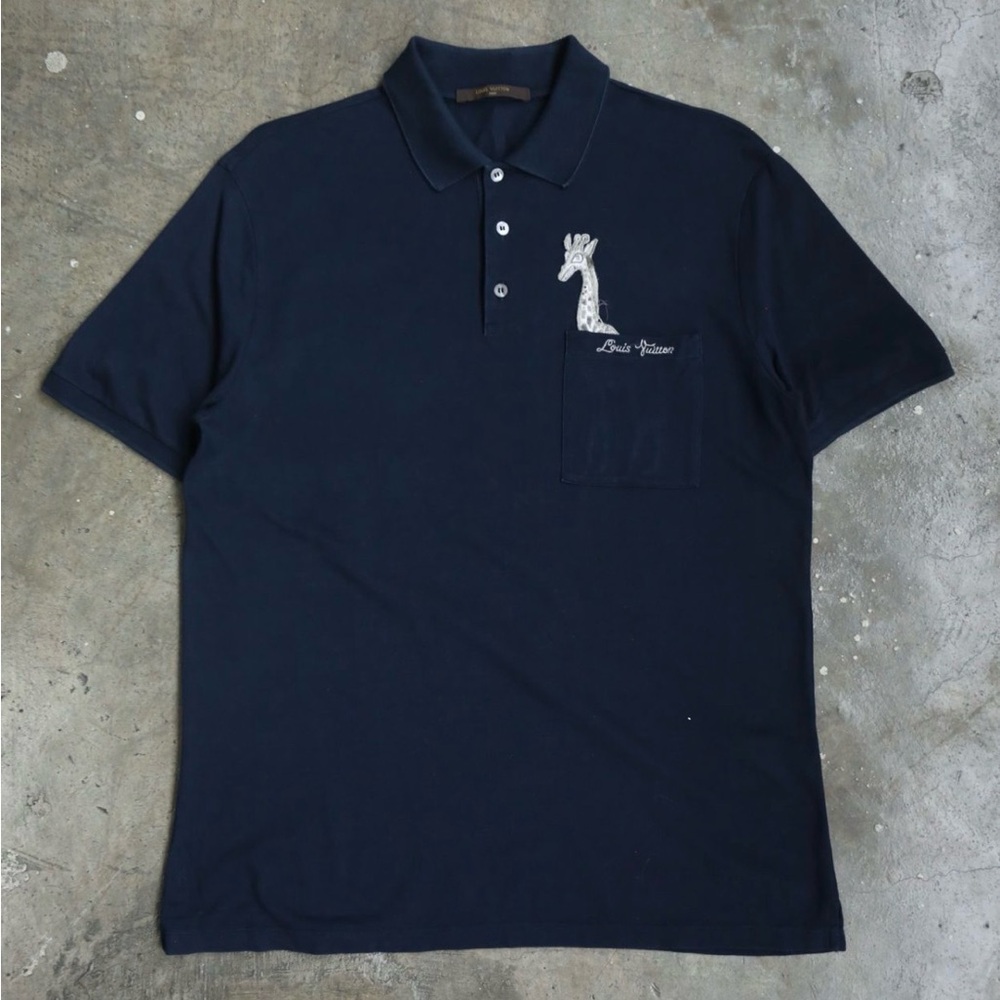 Louis Vuitton Navy Blue Polo Shirt